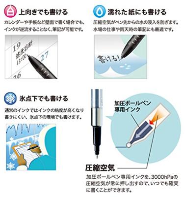 Balpenvulling uni-ball powertank m zwart | 10 stuks