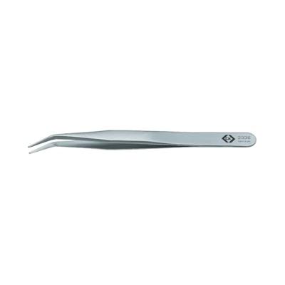 C.K T2336 Onderdelenpincet SM115 SA Met groeven, gebogen 30° 120 mm C.K T2336 Onderdelenpincet SM115 SA Met groeven, gebogen 30° 120 mm