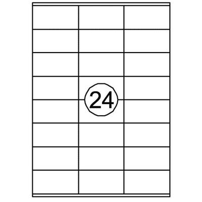 Etiket Quantore 70x36mm 2400 stuks Etiket Quantore 70x36mm 2400 stuks