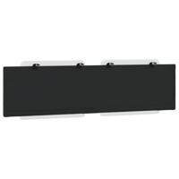 Hoofdbordkussen 180 cm kunstleer wit en zwart - thumbnail