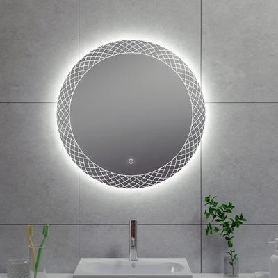 Badkamerspiegel Wiesbaden Deco Rond met LED Verlichting Condensvrij 80 cm Badkamerspiegel Wiesbaden Deco Rond met LED Verlichting Condensvrij 80 cm