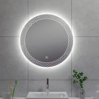 Badkamerspiegel Wiesbaden Deco Rond met LED Verlichting Condensvrij 80 cm - thumbnail