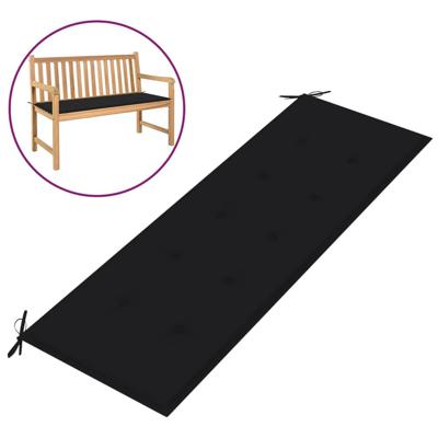 VidaXL Tuinbankkussen 150x50x4 cm oxford stof zwart