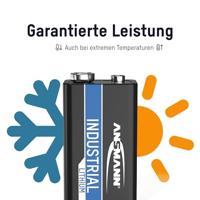 Ansmann Lithium Industrial 6LR61 9V batterij (blok) Lithium 1200 mAh 9 V 5 stuk(s) - thumbnail