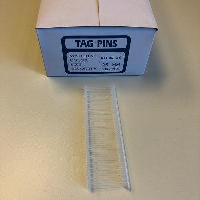 Nylon textielpins 25mm standaard 5.000st - 20 stuks