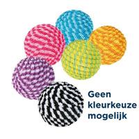 TRIXIE BAL KUNSTSTOF / NYLON ASSORTI 4,5X4,5X4,5 CM 54 ST - thumbnail