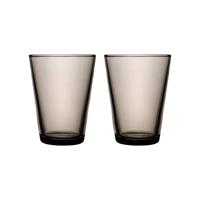 Iittala Kartio Waterglas 0,40 l Linnen, per 2 - thumbnail