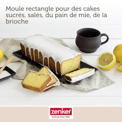Set cakevormen en savarinvormen - ZENKER - Zwart Metallic - 30,5 x 11,5 cm en 28 cm