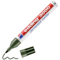 Edding permanent marker 3000 olijfgroen - thumbnail