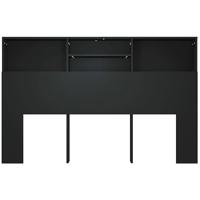 Hoofdbordkast 160x19x103,5 cm zwart - thumbnail