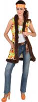 Hippie vest lang circle green - thumbnail