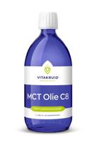 Vitakruid MCT Olie C8 100% zuivere & duurzame kokosolie 500 Milliliter - thumbnail