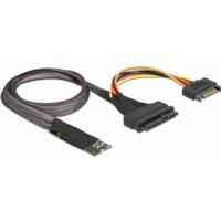 Delock 62984 M.2 Key M naar U.2 SFF-8639 NVMe-adapter met 50cm kabel - thumbnail