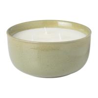 Geurkaars rose amberwood - groen - ø13.2x6.8 cm - thumbnail