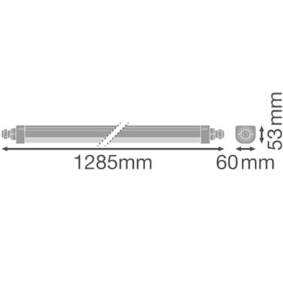 LEDVANCE SWD LED armatuur 120cm 33W 4000K IP65 - 5018260 LEDVANCE SWD LED armatuur 120cm 33W 4000K IP65 - 5018260