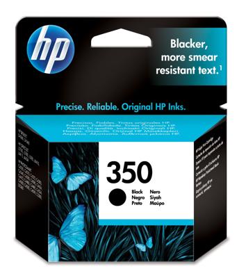 HP inktcartridge 350, 200 pagina's, OEM CB335EE, zwart