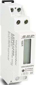 KWH-meter 1f 60A voor meterbord MID geijkt klasse B Luna elektronisch