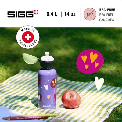 SIGG Glow Heartballons 400 ml Zwart, Roze, Paars Aluminium SIGG Glow Heartballons 400 ml Zwart, Roze, Paars Aluminium