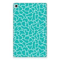 Lenovo Tab M10 Plus (3e generatie) Tablethoes Cracks Blue - thumbnail