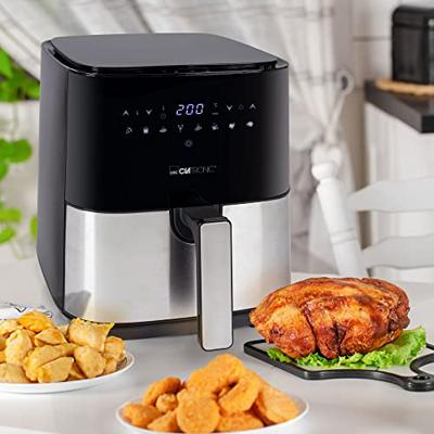 Clatronic FR 3782 H Airfryer 5.0 l 1450 W Convectiefunctie RVS, Zwart