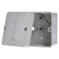 Abox 025-L Spelsberg kabeldoos leeg 80x80mm 52 hoog met membraan invoeren