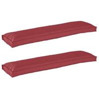 VidaXL Pallet kussen set 2 pcs zwart 120 x 40 x 8 cm oxford stof - thumbnail