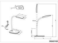 Trio Zwarte bureaulampBoa - R52431187 - thumbnail