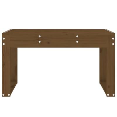 Tuinbank 80x38x45 cm massief grenenhout honingbruin