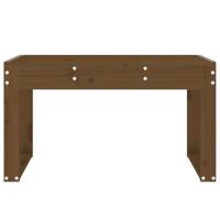 Tuinbank 80x38x45 cm massief grenenhout honingbruin - thumbnail