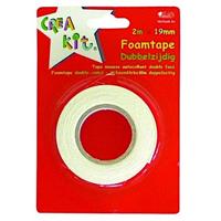 Foamtape 2-zijdig 19mm x 2 Meter - thumbnail