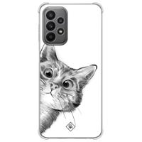 Samsung Galaxy A23 shockproof hoesje - Kat kiekeboe - thumbnail