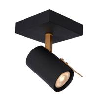 Lucide GRONY - Plafondspot - LED Dim to warm - GU10 - 1x5W 2200K/3000K - Zwart - thumbnail