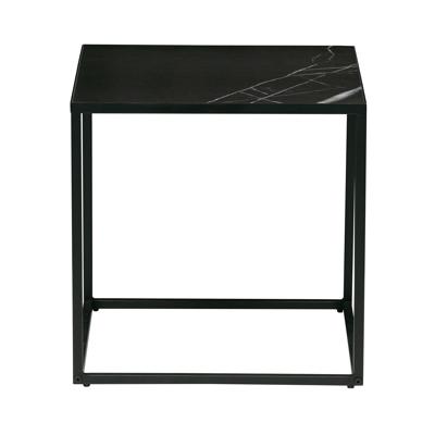 vtwonen Vierkante Bijzettafel 'Side M' Zwart marmer, 45 x 45cm vtwonen Vierkante Bijzettafel 'Side M' Zwart marmer, 45 x 45cm