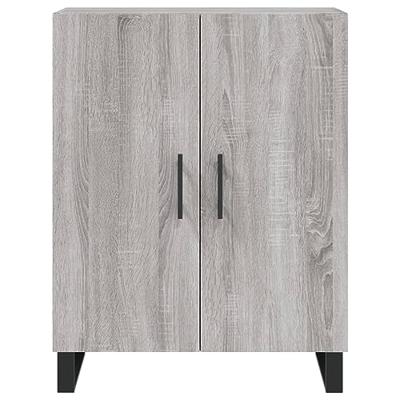 Dressoir 69,5x34x90 cm bewerkt hout grijs sonoma eikenkleurig