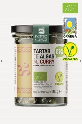 Porto-Muinos Porto Muinos Zeewier spread curry bio 160 Gram Porto-Muinos Porto Muinos Zeewier spread curry bio 160 Gram