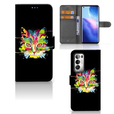 OPPO Find X3 Neo 5G Leuk Hoesje Cat Color