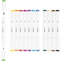 Creativ Company Tekenstift, lijndikte 1+8 mm, standaardkleuren, 12 stuk/ 1 doos - thumbnail