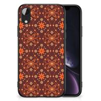 Apple iPhone XR Back Case Batik Brown - thumbnail