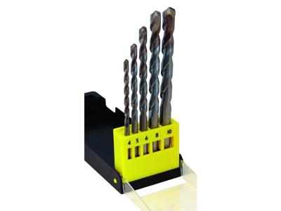 C.K T3063 Carbide Multifunctionele boorset 5-delig 4 mm, 5 mm, 6 mm, 8 mm, 10 mm Cilinderschacht 1 set(s)