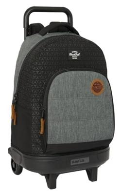 Schoolrugzak met Wielen BlackFit8 Old school Zwart Grijs 33 x 45 x 22 cm Schoolrugzak met Wielen BlackFit8 Old school Zwart Grijs 33 x 45 x 22 cm