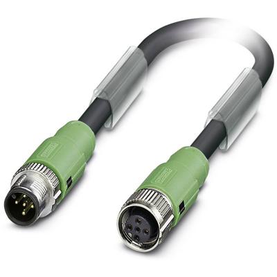 Phoenix Contact 1518410 Sensor/actuator connector, geassembleerd M12 Aantal polen (sensoren): 5 Stekker, recht, Bus, recht 0.50 m 1 stuk(s) Phoenix Contact 1518410 Sensor/actuator connector, geassembleerd M12 Aantal polen (sensoren): 5 Stekker, recht, Bus, recht 0.50 m 1 stuk(s)