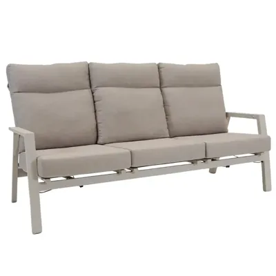 Loungebank ohio crème 3-pers