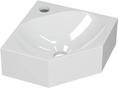 Saqu Tarvos Fontein 27x27x10 cm Glans Wit