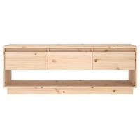 Tv-meubel 110,5x34x40 cm massief grenenhout - thumbnail