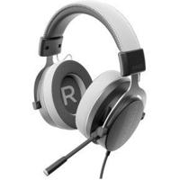 Dark Project ONE VEXO bedrade gamingheadset (grijs) - over-ear hoofdtelefoon, 3,5 mm audio-aansluiting, omnidirectionele microfoon, metalen frame (compatibel met pc, PlayStation, XBOX, Nintendo, Meta - thumbnail