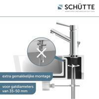SCHÜTTE wastafelmengkraan stockholm chroomkleurig - thumbnail