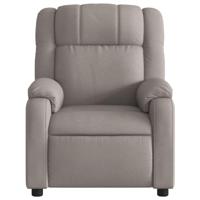 Fauteuil verstelbaar elektrisch stof taupe - thumbnail