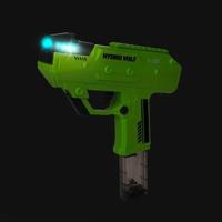 Splash elektrisch waterpistool wave met licht groen/rood - thumbnail