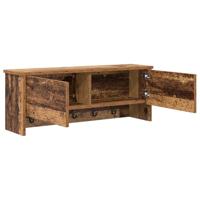 Wandgemonteerde kapstok Oud hout 80 x 20 x 30 cm Bewerkt hout - thumbnail