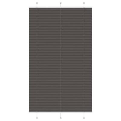 Pliss rolgordijn 120x200cm stofbreedte 119,4cm polyester zwart - thumbnail